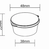30 ml hinged container