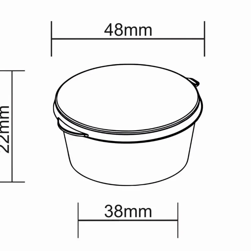 30 ml hinged container 30 ml hinged container