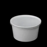 1000 ml round white container