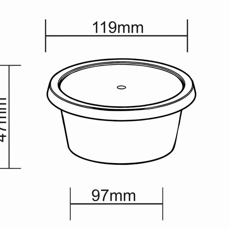 300 ml round tall container 300 ml round tall container