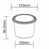 750 ml Container dimensions