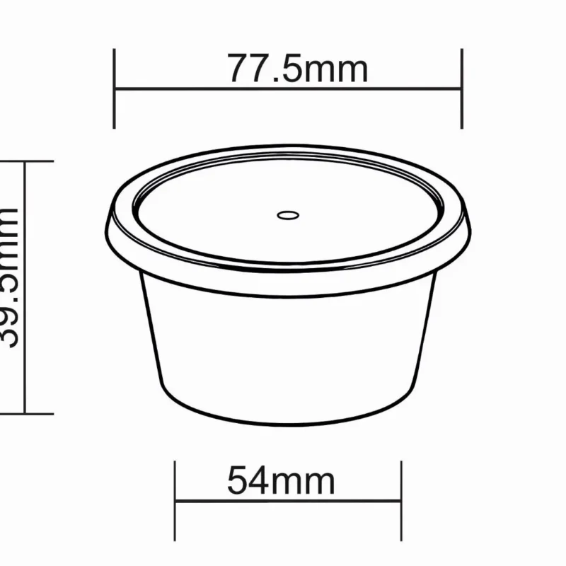 100 ml round container 100 ml round container