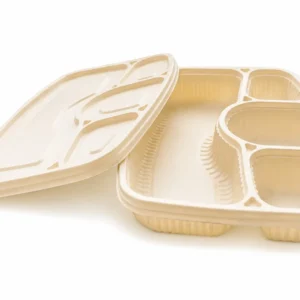 4 Compartment Plate with Lid – Corn Starch Meal Tray - weorexpacking.in 4 compartment plate – 4 Compartment Plate with Lid – Corn Starch Meal Tray