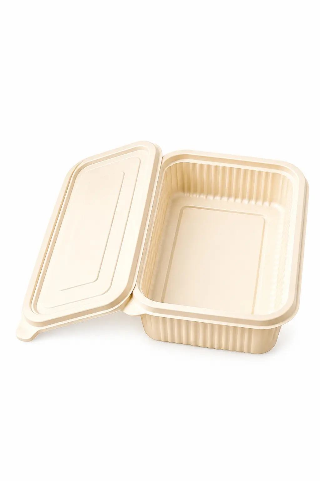 rectangle lunch box – 650 ml Rectangle Lunch Box with Lid – Corn Starch