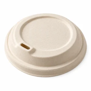 Bagasse cup lid 73 mm sipper lid for 7 oz paper cups