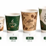 Single wall paper cup sizes – 4 oz 120 ml, 7 oz 210 ml, 8 oz 250 ml, 12 oz 350 ml